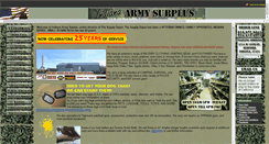 Desktop Screenshot of indianaarmysurplus.com