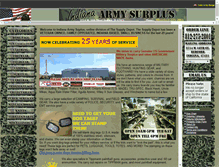 Tablet Screenshot of indianaarmysurplus.com